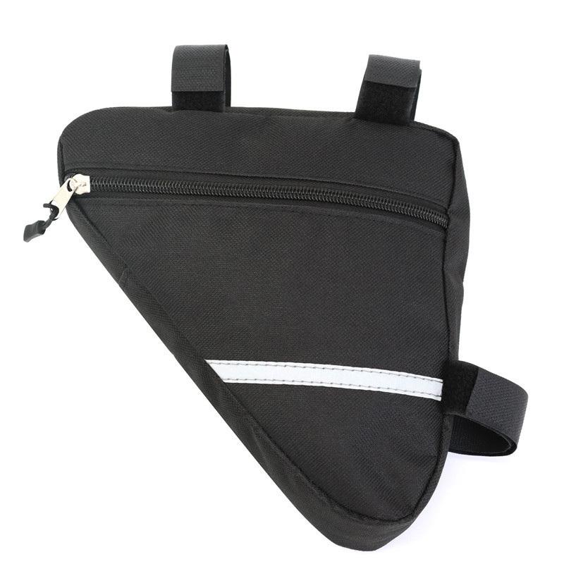 Black Oxford Bicycle Triangle Bags Top Tube Cycling Front Frame Top Tube Accessories Bag For Outdoor Mountain Bike