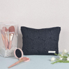 Promotional Black Canvas Makeup Organizer Custom Private Label Cosmetic Bag Travel Toiletry Bags Make Up Pouches For Women