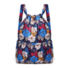 Waterproof Vintage Drawstring Backpacks Women Large Capacity Flower Ethnic Style Waterproof Nylon Rucksack BackpacK