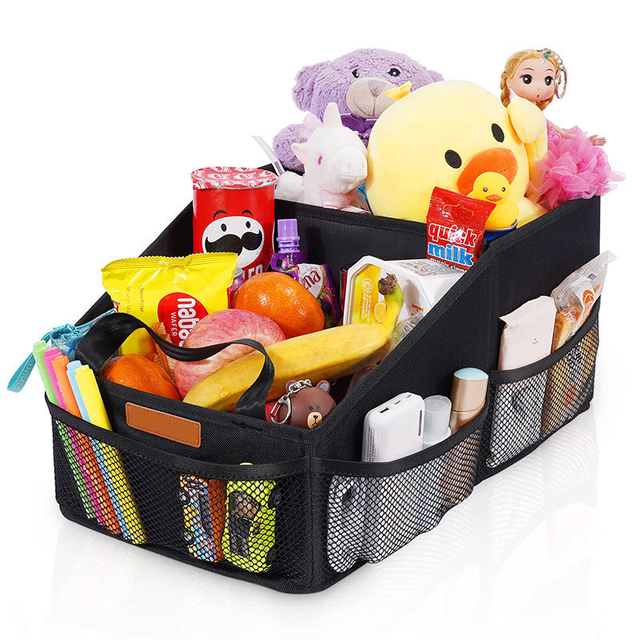 Wholesale Collapsible Utility Back Seat Toy Snack Book Storage Box Car Organizer Bag