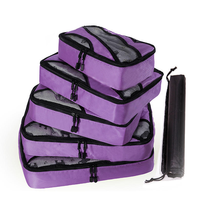 Wholesale 6 PCS Luggage Organizers Waterproof Packing Cubes With Drawstring Shoes Bag