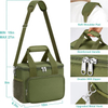 100% Leakproof Wholesale Insulated Cooler Bags Tote High Quality Green Lunch Bag for Travel Picnic Beach Time
