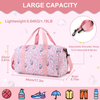 Sports Gym Bag for Women & Men Travel Duffle with Wet Pocket & Shoe Compartment, Thickened Stainless Hook Large Capacity
