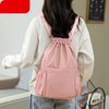 Nylon drawstring gym backpack travel sports waterproof drawstring backpack bag