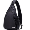 Black custom sling bag shoulder cheap price large crossbody bag design unisex multifunctional