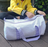 Eco-friendly Soft Cloth Garment Overnight Duffle Bag Womens Travel Handbag Weekend Duffel Bag for Teens