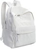 White Unisex DIY Canvas Rucksack Daypack Custom Canvas Satchel Backpack With Side Pocket for Men Women