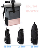18 Litres Ladies Daypack Rolltop Recycled Rpet Rolltop Backpack Fashion Roll Up Travel Backpack Daypack