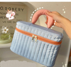 Fashion Colorful Bulk Cosmetic Storage Bags for Teenagers Quilted Puffer Makeup Bag Cosmetic New Arrivals