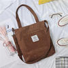 Casual Style Corduroy Daily Women Beach Sling Crossbody Shoulder Tote Bag with Adjustable Shoulder Strap