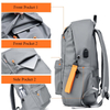 Custom Logo Men Travel Backpack Laptop Bags Water Resistant College School Computer Bookbag