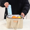 BSCI Factory New Canvas Custom Printing Insulation Bag Large Capacity Outdoor Picnic Working Portable Lunch Cooler Bag