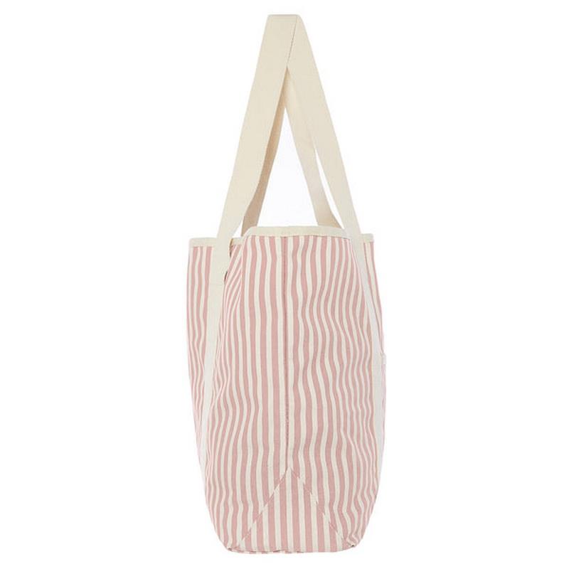 Fashion Striped Sand Proof Girls Travel Shoulder Bag Waterproof Women's Beach Tote Bag