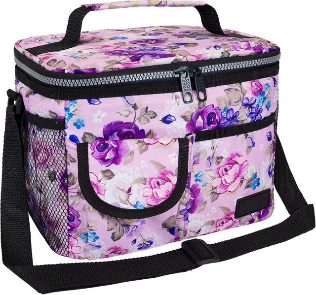 BSCI Factory New Custom Printing Large Capacity Waterproof Oxford Portable Thermal Insulation Lunch Cooler Bag