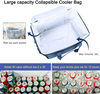 Foldable Freezer Heat Leak Proof 40 Can Soft Side Cooler Portable Lunch Large Tote Bag