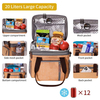 Leakproof Durable School Custom Aluminum Foil Food Lunch Insulation Insulated Tote Thermal Bags Cooler Bag