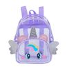 Clear PVC Backpack Big Eyes Unicorn Backpack for Children Summer Beach Bag for Children Swimming Mermaid Backpack