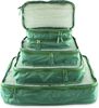 5 Packing Cubes for Travel Luggage Different Sizes with Net for Greater Visibility And Ventilation of The Garment 