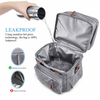 Insulated Lunch Bags Large Lunch Box Leak Proof Double Deck Soft Cooler Tote Bag