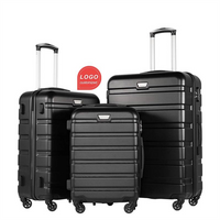 Professional Luggage Factory 3 Piece Set HardSide Luggage Lightweight Travel Suitcases with YKK Zipper And TSA Lock