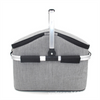 Foldable Basket Aluminum Framed Picnic Cooler Tote Bag Picnic Basket Cooler Bag