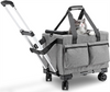 2025 Cat Carrier with Wheels Steel Wire Frame Stable Pet Trolley Bag Pet Handbag Stroller Bag Portable Car Travel Bus Subway