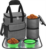 Pet Carrier Backpack for All Pet Travel Supplies Pet Travel Backpack with 2 Silicone Collapsible Bowls