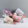 Quilted Cosmetic Bag Large Capacity Women Wide-open Travel Cosmetic Toiletry Bag