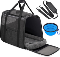 Pet Carrier Handbag for All Pet Travel Supplies Pet Outdoor Travel Soft Sided Cat Carrier for Small/Medium/Large Cats & Puppies
