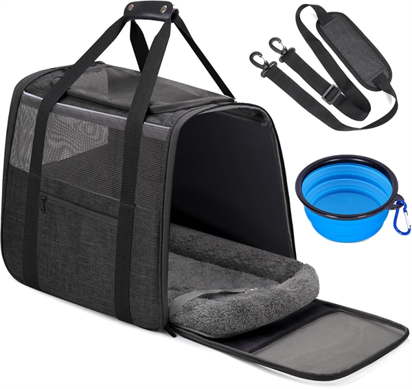 Pet Carrier Handbag for All Pet Travel Supplies Pet Outdoor Travel Soft Sided Cat Carrier for Small/Medium/Large Cats & Puppies