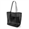 High Popular Custom Logo Tote Bag Lightweight Beach Mesh Tote Bags Casual Outdoor Handbags