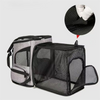 Best Selling Outdoor Travel Expandable Pet Backpack Cats Puppy With Ventilated Breathable Mesh Expandable Bag