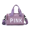Custom Pink Travelling Duffle Bag With Logo Men Womens Wholesale Overnight Tote Travel Bag