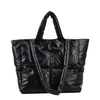 Extra Large Quilted Tote Zippered Fashion Shopping Puffer Shoulder Bag Women