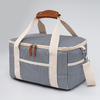 Premium Quality Vintage Stripe Design Food Lunch Insulated Travel Cooler Bag