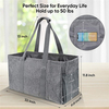 Large Foldable Storage Utility Tote Bag Eco Grocery Shopping Laundry Folding Collapsible Utility Bag