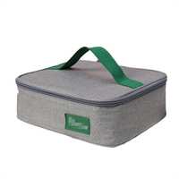 2025 Hot Sale Oxford Eco-Friendly Portable Cooler Bag Insulated Keep Warm Design 2 Persons Zipper Water Resistant Durable Food