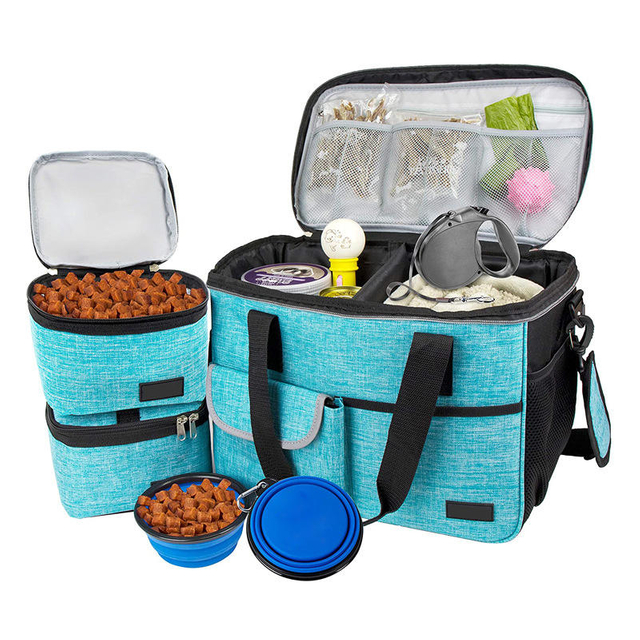 2022 New hot sales dog travel food bags accessories outdoor pet supplies kit toy carrier storage bag for home