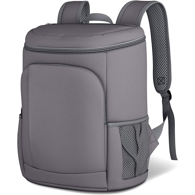 BSCI Amazon's New Outdoor Picnic Backpack Gray Shoulder PEVA Insulation Food Preservation Cooler Backpack