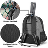 Amazon's Hot Sales Customized Large Capacity Backpack Holds 2 Rackets Paddle Bag With Separate Shoes Compartment Tennis Bag