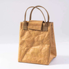 Tear-proof Waterproof Aluminum Foil Insulation Light Brown Paper Dupont Paper Insulation Handbag Waterproof Lunch Cooler Bag