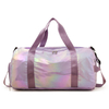 Metallic Private Label Duffel Gym Sports Weekender Bag for Woman Fitness Duffle Waterproof Holographic Weekend Bag