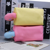 Walf Checks Fabric Candy Color Makeup Pouch Private Label Cosmetic Pouch with Logo Make Up Bag Pouch