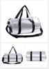 Custom Print Gym Sport Bags for Gym Travel Soft Leather Duffel Bags Men Leather Weekender Overnight Bag for Men
