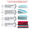 3pcs Waterproof Portable Recycled RPET Luggage Packaging Storage Bag Compressed Packing Cubes Organizer Travel Bag