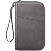 vegan leather rfid blocking travel document organizer clutch bag credit card case family passport holder wallet