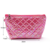 Makeup Pouch Mini Travel Cosmetic Pink Make Up Bag Pouch Holographic Makeup Pouch Puffer Cosmetic Bag