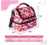 Customized Printing Reusable Lunch Bag Double Compartment Promotional Picnic Travel Food Can Beach Cooler Bag