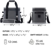 Camping leakproof zipper waterproof waterproof portable insulated ice chest cooler for lunch picnic box tote bag