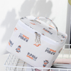 Promotional Custom Logo Cheap Low Factory Price High Quality Polyester Printing Makeup Cosmetic Make Up Tote Pouch Bag for Women